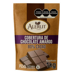 Cobertura de Chocolate Amargo 80% Cacao (1kg) - Calidad Premium