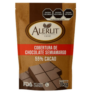 Cobertura de Chocolate Semi Amargo Premium 55% Cacao (1kg)