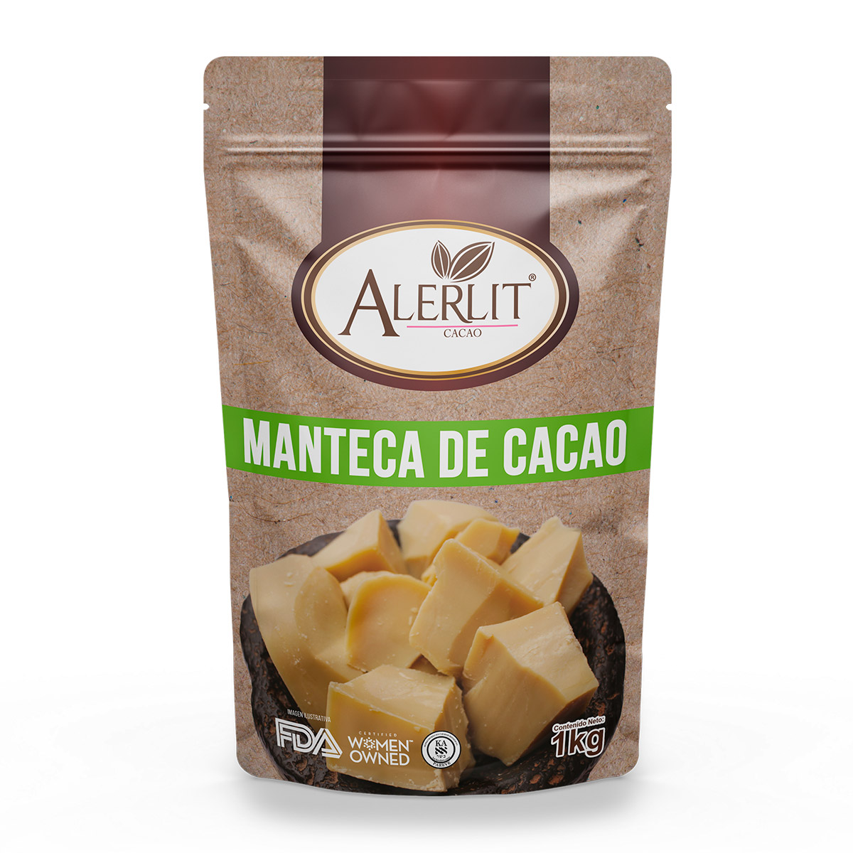 Manteca de Cacao Alerlit 1kg